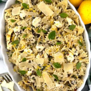 Easy Lemon Basil Pasta Salad