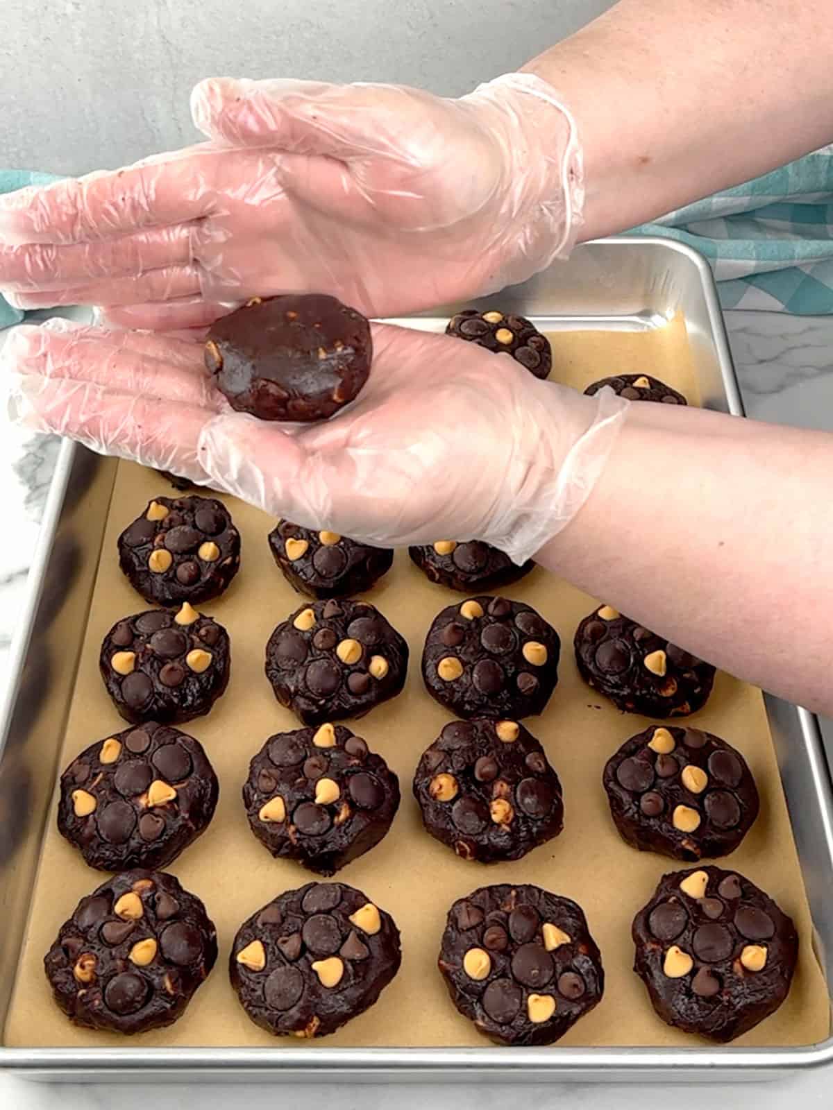 rolling dough balls