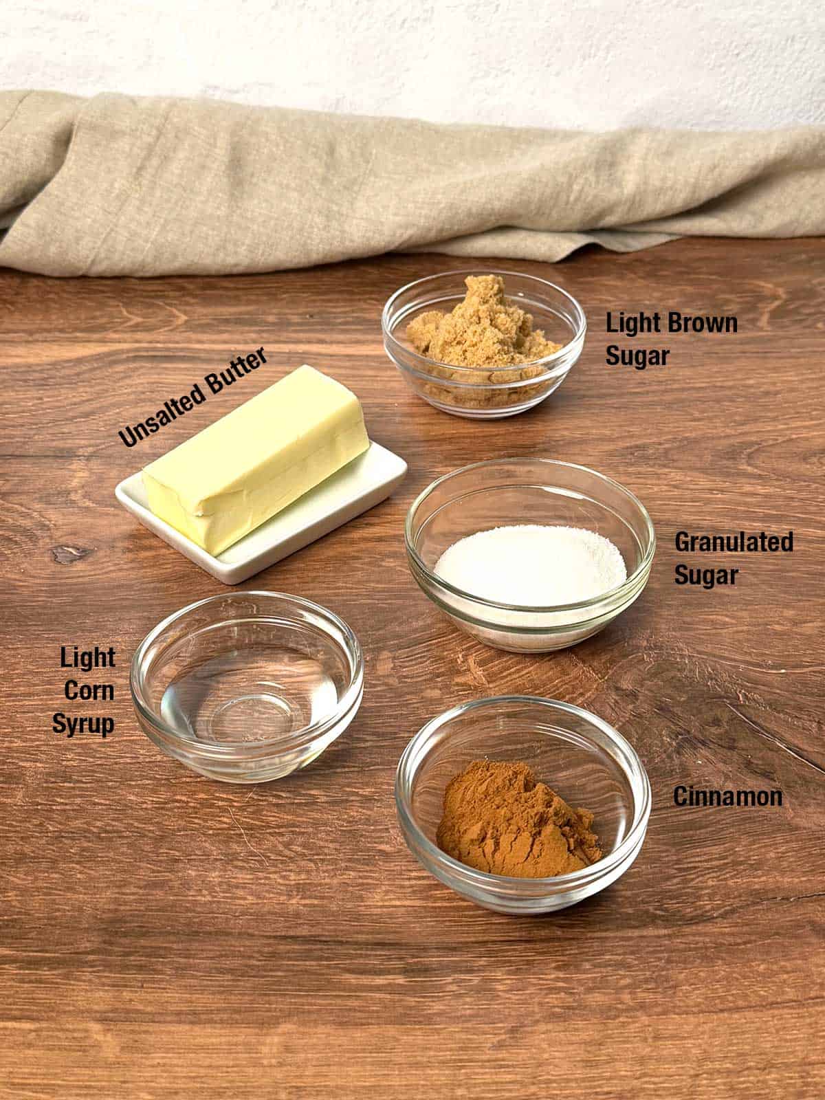 Ingredients for the coating.