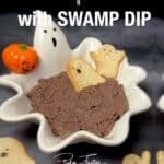 Ghost Crackers with Swamp Dip (Black Bean Dip)